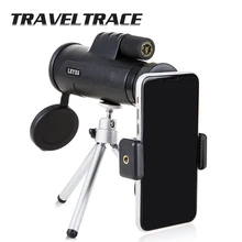 Монокуляр 12X50 водонепроницаемый телескоп ночного видения для смартфона объективные линзы для наружного кемпинга для охотничьей оптики профессиональный