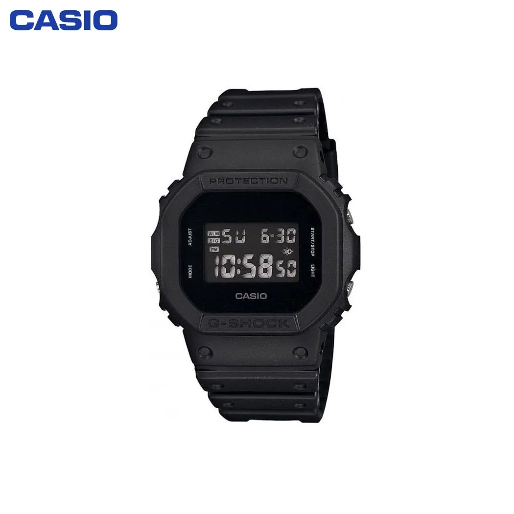 Наручные часы Casio DW 5600BB 1E мужские электронные на пластиковом ремешке|Спортивные