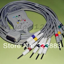 Совместимый кабель для ЭКГ Kenz с leadwires 10 проводами(E10-KZ2-N/I