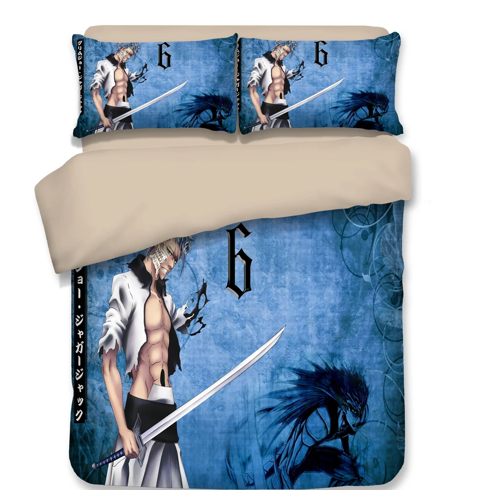 

Anime Bleach Duvet Cover Set Comforter Bedding Sets Luxury Manga 3pc Set with 1 Duvet Cover and 2 Pillowcases Gift for Anime Fan