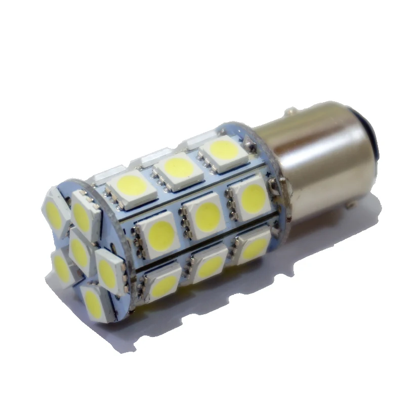 KTSCAR 2 шт в упаковке 1157 BAY15D P21/5W 5050 27 автомобильный СВЕТОДИОД SMD белый красный желтый