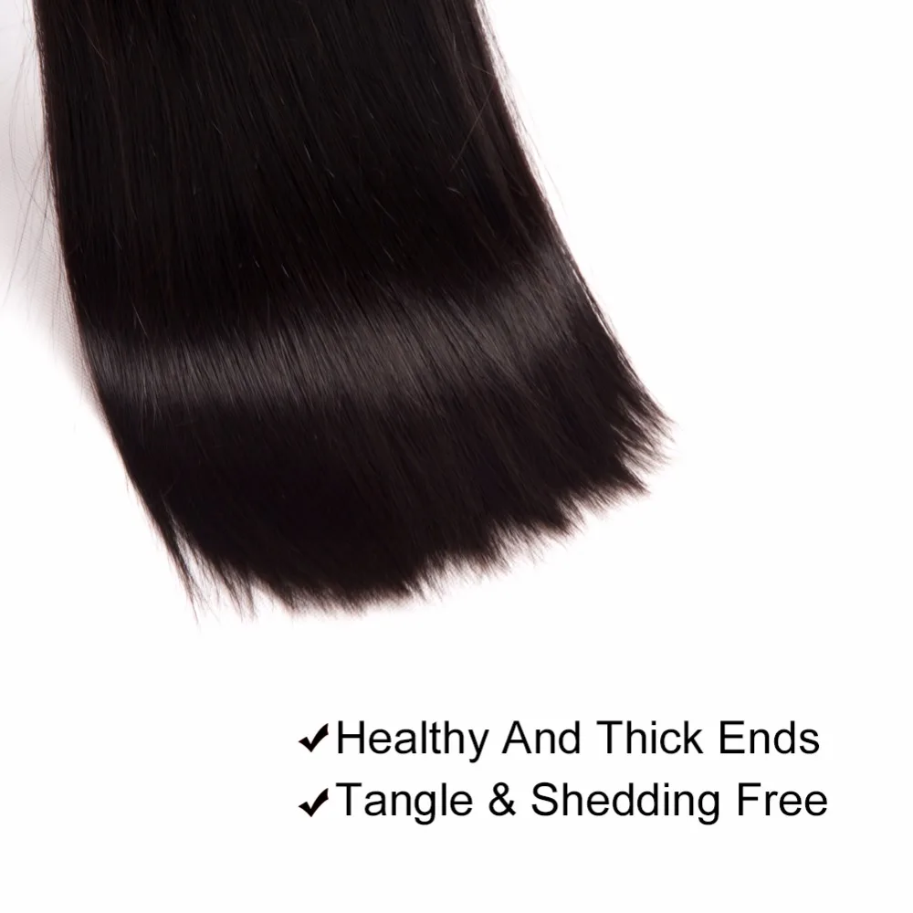 altBeyo Hair Brazilian Straight Hair Weave Bundles 1 Piece 100% Human Hair Bundles Free Shipping Non-Remy Natural Color Can Be Dyed