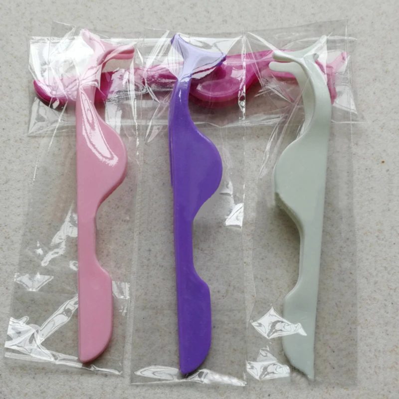 1pcs Eyelash Extension Auxiliary Clamp Clips Plastic Eyelashes Extension Tweezers Practice Beauty Eye Lash Makeup Tools Eyelash Tweezers
