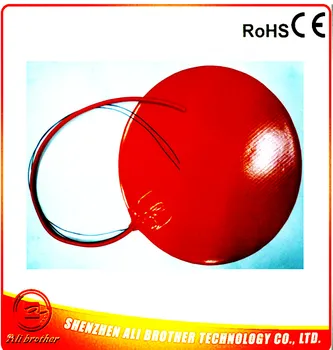 

Silicone Rubber 3D Printer Heater 220v 400w Diameter 300*1.5mm adhesive 1 side 100k thermistor 500mm lead wire XD-H-M-427