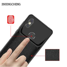 Чехол JINXINGCHENG с силиконовой рамкой для быстрой зарядки аккумуляторов для Xiaomi 6X6500 мАч с зажимом для задней панели 18650, зарядное устройство для Xiaomi A2, чехол
