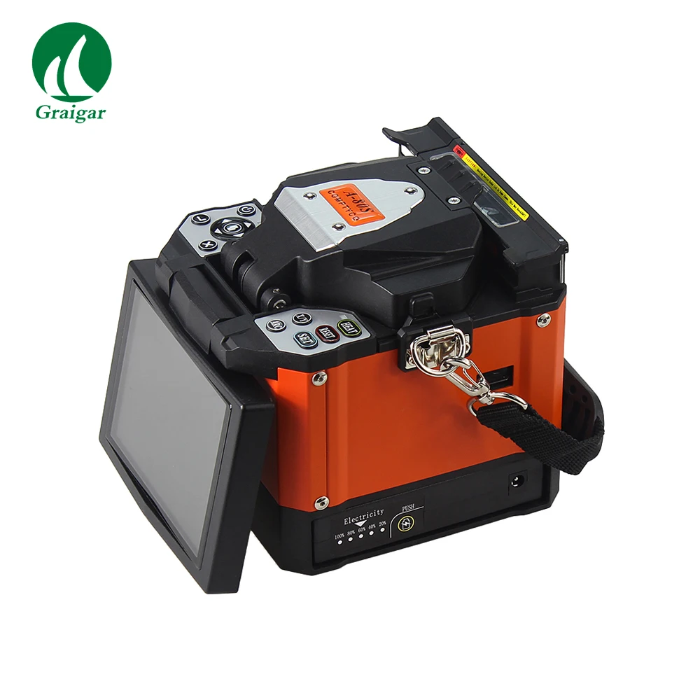 

A-80S Automatic Fusion Splicer Machine Fiber Optic Fusion Splicer 9 Seconds Spl Orange Automatic Fusion Splicer Machine