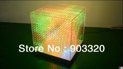 Горячая Распродажа SMD1616 3 в 1 16*16*16 = 4096 Voxel SD карты прокладки 3D светодиодный куб