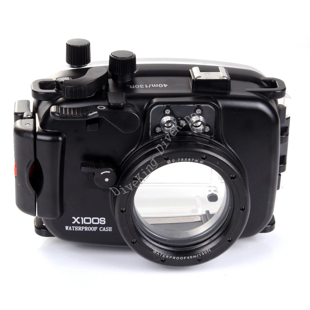 40 м/130ft подводный Водонепроницаемый Камера Корпус чехол для ЖК-дисплея с подсветкой Fujifilm Fuji X100S