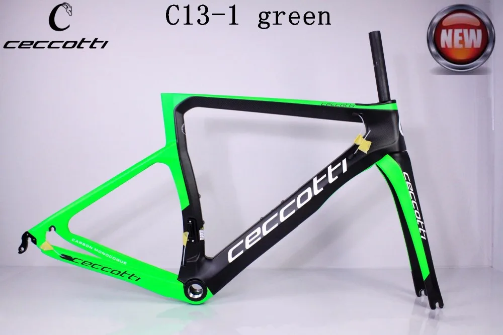 Excellent JERF013 MODEL  Ceccotti brand white color glossy carbon road bike frame race bike PF30 t1100 11