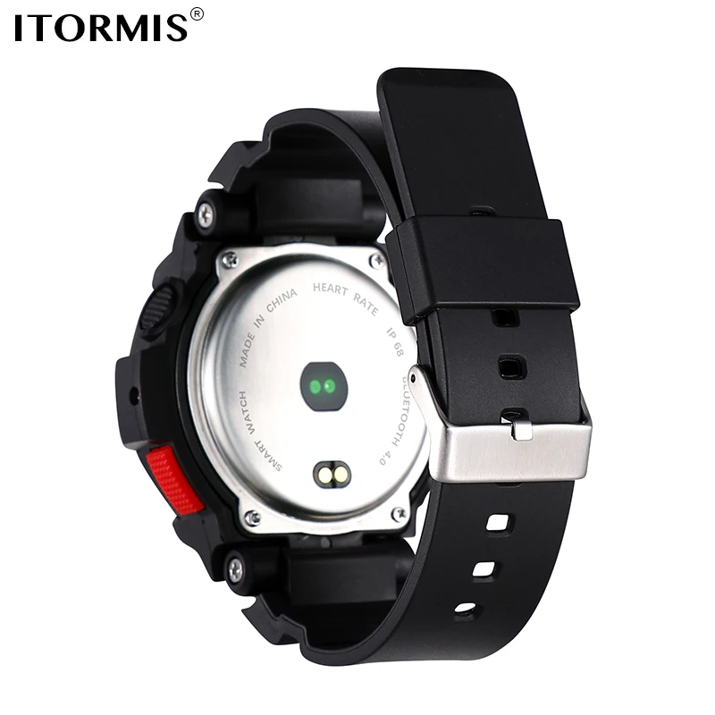 ITORMIS Bluetooth Smart Watch SmartWatch for Sport with IP68 Waterproof Heart Rate Fitness Tracker Pedometer Calorie Android IOS
