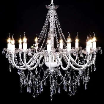

vidaXL Modern European style Home Chandelier with 1600 Crystals and 12 Flames Lamp Lighting for Home Decoration