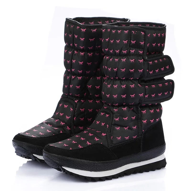 

Size 35-41 Anti-Slip Women Snow Boots Waterproof 2018 Winter Ladies Boots Warm Shoes botas Shoes Woman