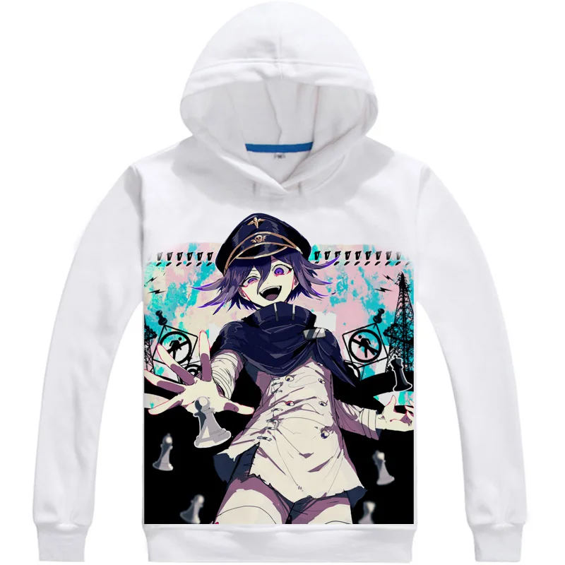 Весна Осень Dangan Ronpa Danganronpa толстовки повседневные мужские и женские толстовки пуловеры