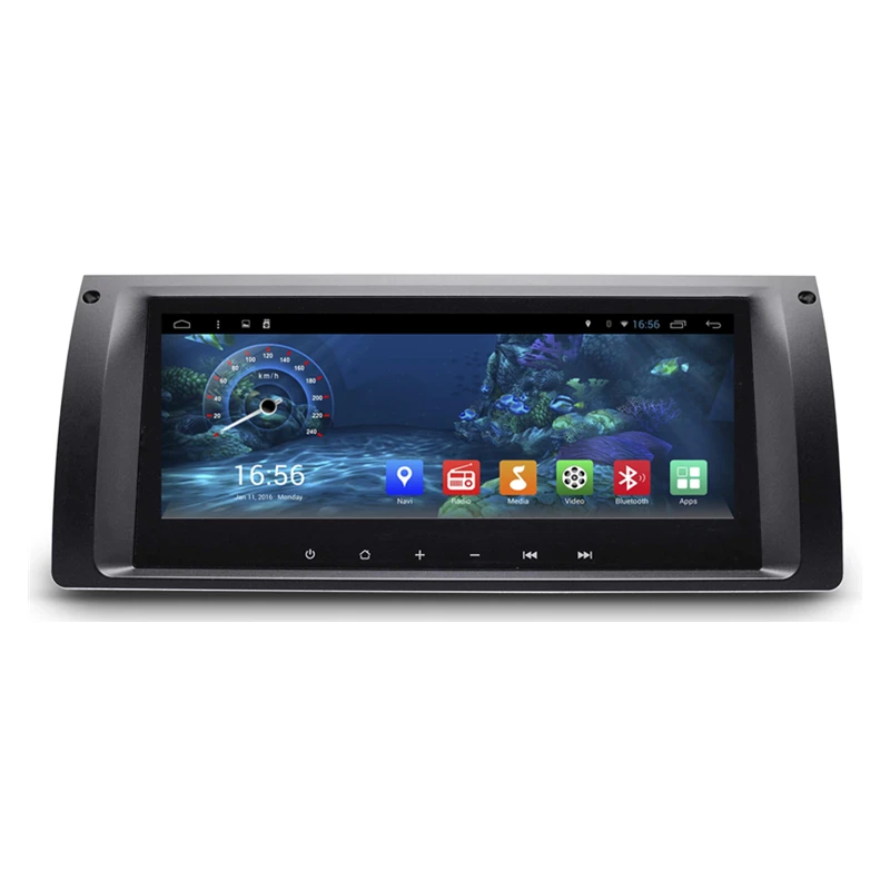 Автомагнитола на Android 8 дюйма с DVD GPS навигацией для BMW 5 Series X5 E39 E53 M5 7 E38|multimedia reader|m5