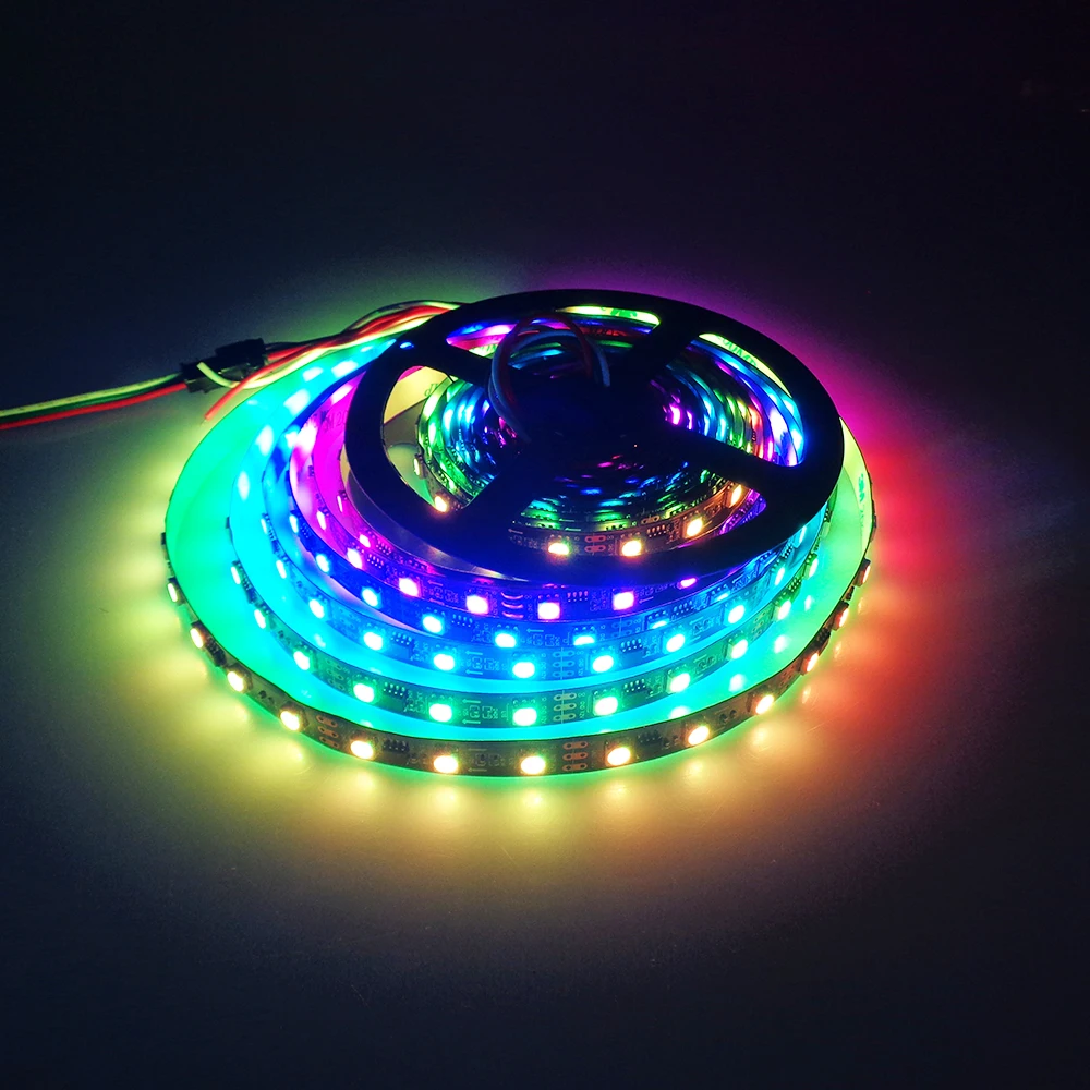 CHINCOLOR WS2811 Led Strip 5M IC Vedio show addressable individually ip30 waterproof 5050 RGB SMD 30 60 ledm 3 options  DA (5)