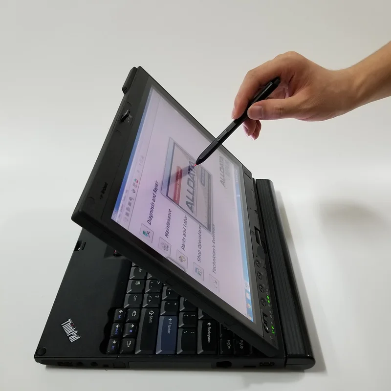 US $221.25 For Lenovo X200T laptop 2019 auto repair softare alldata software and mchell ondemd atsg with X200T touch screen 4GB laptop