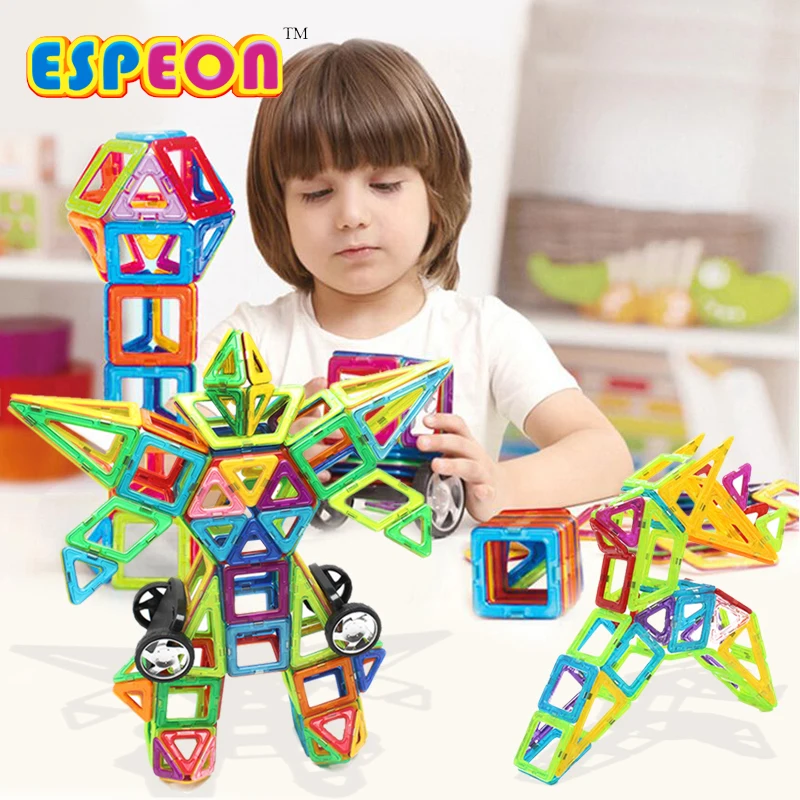 

Magnetic Toy 106 PCS Kids Toys Plastic Educational Toys Airplane Robot Kit Magnetic Building Blocks Models Toys For Children