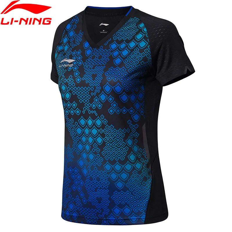 Li Ning Women Table Tennis T shirt For National Team Breathable LiNing