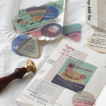 

6bags/LOT restoration of salt system series Creative decoration DIY paper washi stickers