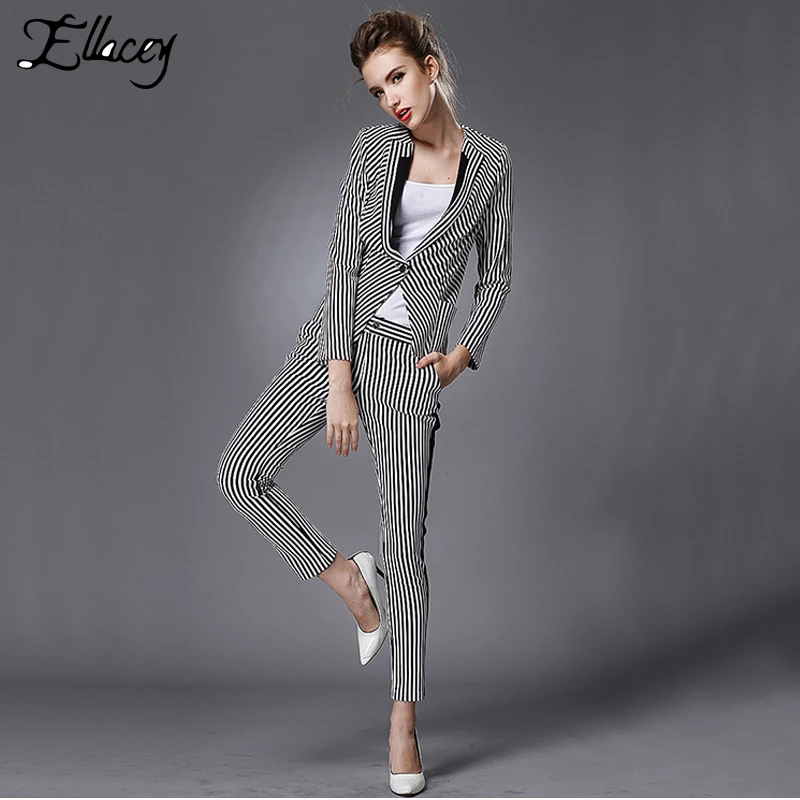 Compra trajes chaquetas de traje pantalón de la mujer