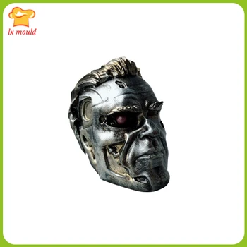 

Terminator silicone mold Men's head soap mold Car diffuser stone mold Aromatherapy mold