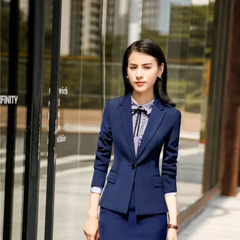 

Autumn Winter Fashion Styles Formal Blazers and Jackets Coat For Women Female Tops Outwear Clothes Uniforms Styles Ladies Blazer