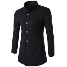 Winter Coat Men Promotion Standard Casual Sobretudo New 2017 Autumn Winters Long Coat Man Cloth Overcoat Men