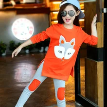 Clothes For Girls 2018 New Children s Leisure Clothing Suit Fashion Long sleeves Cotton Shirts Girls