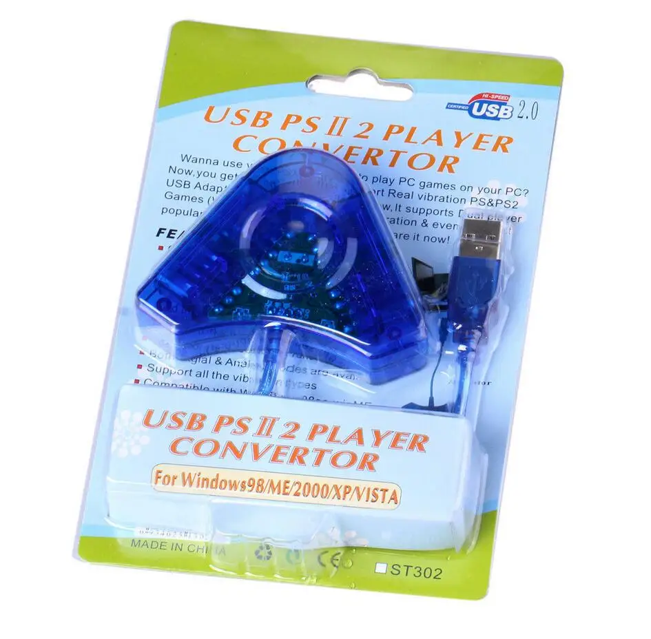 USB 2 0 контроллер адаптер конвертер для PS1 PS2 PSX постоянного тока до PC sony