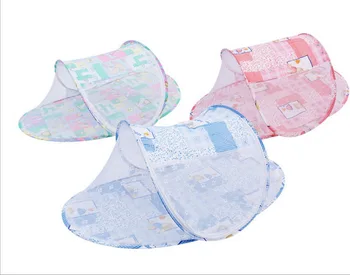 

DHL 50pcs Child Portable Baby Bed Crib Folding Mosquito Net Baby Crib Mosquito Net Children Crib Mosquito Netting 0-36 Months