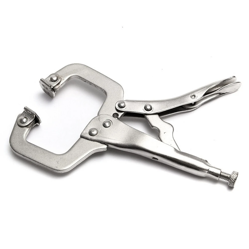 

New Hot C clamps Hand Pliers 6/9/11 inches Alloy Steel C Clamp Vise Grip Locking Welding Quick Pliers Wood Tenon Locator