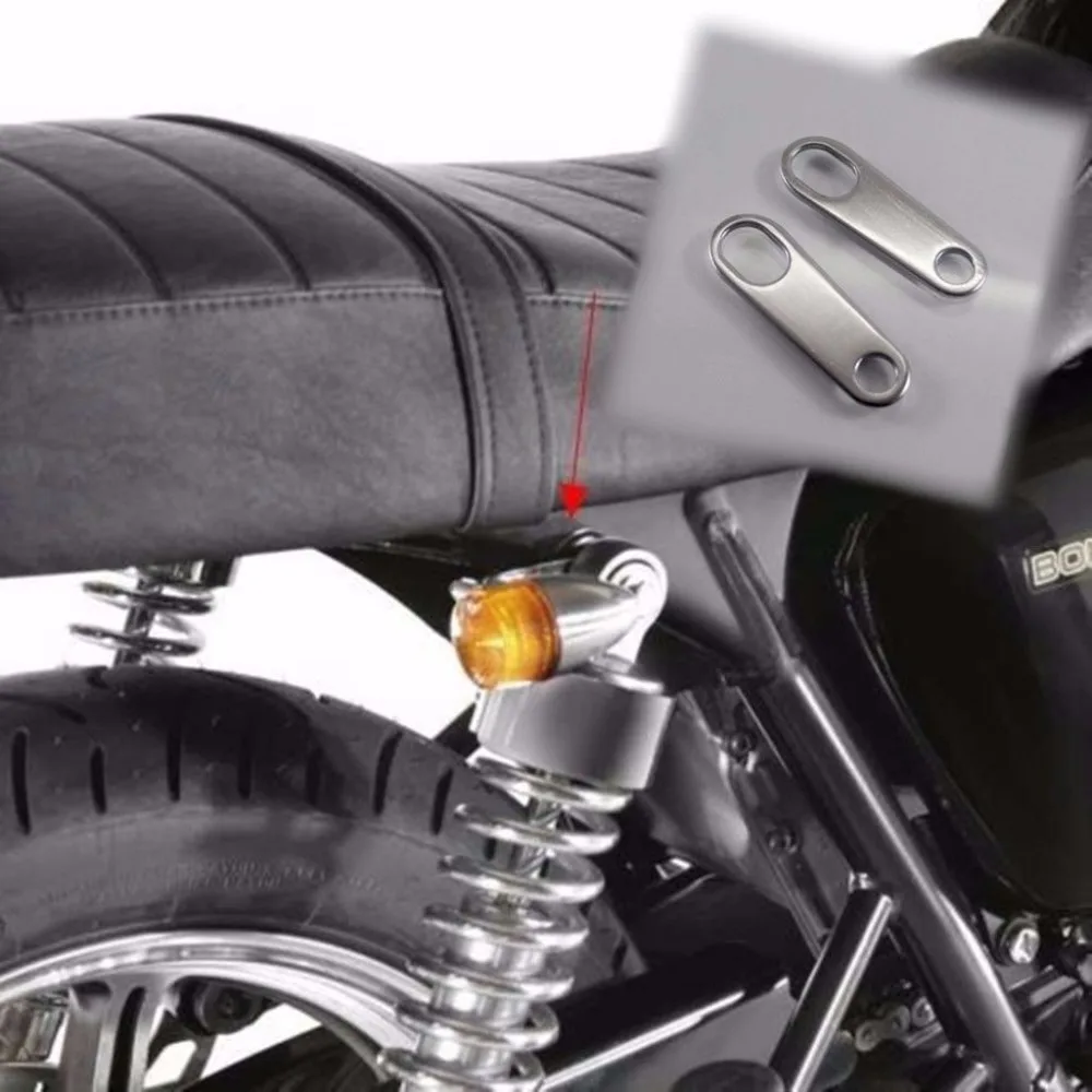 

Motorcycle Rear TURN SIGNAL Relocater Holder Shock Bracket For Harley Dyna Sportster XL FL Bobber Cruiser Old School Cafe Racer