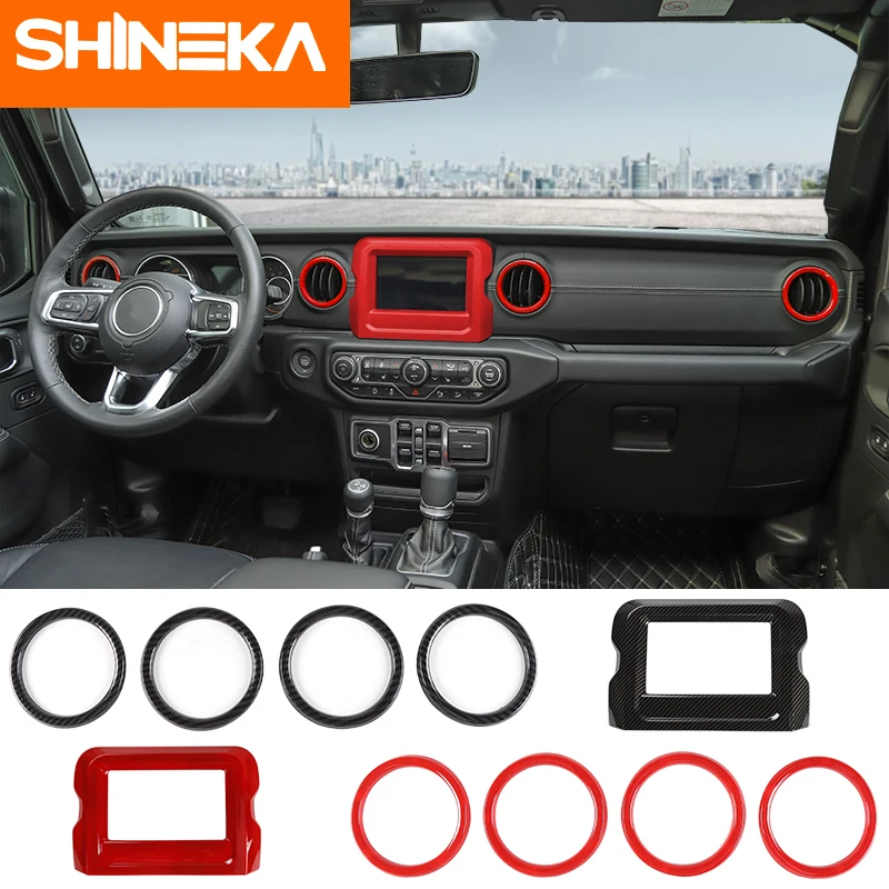 SHINEKA интерьерные молдинги для Jeep Wrangler JL 2018 автомобильные аксессуары интерьерное