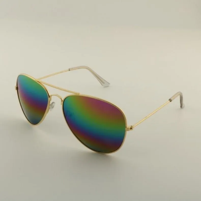 HDSUNFLY, модные авиационные солнцезащитные очки для женщин и мужчин, очки для вождения, черная оправа, мужские и женские зеркальные солнцезащитные очки с покрытием UV400 - Цвет линз: gold multi