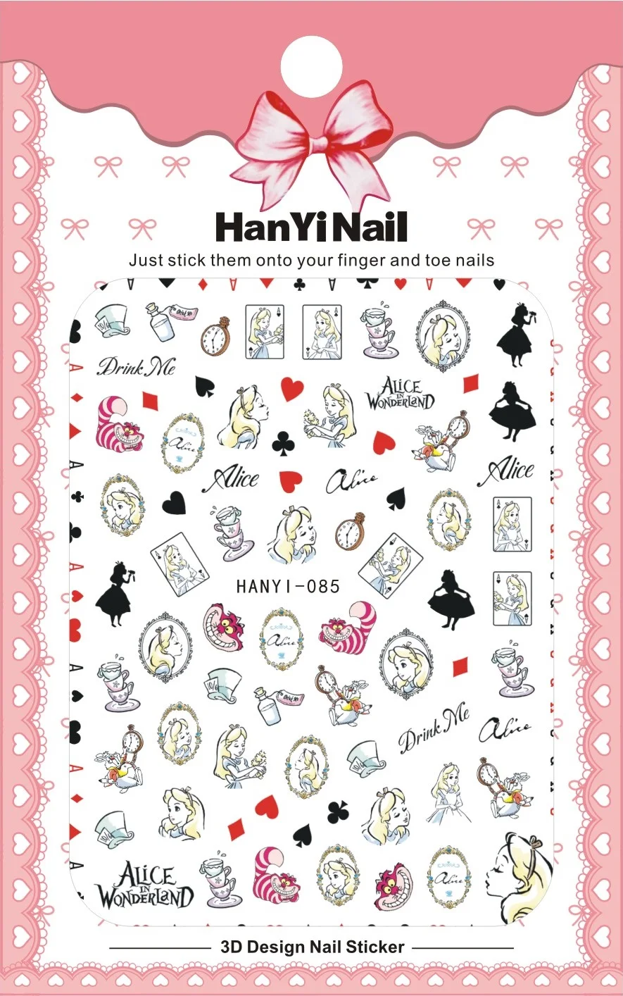 HanYiNail, 080-103, новинка, милый маленький элемент, мультяшная мышка, котенок, наклейки для ногтей, Harajuku, наклейки для ногтей, наклейки для маникюра, наклейки s