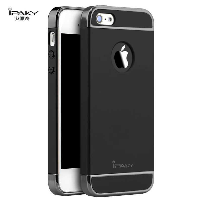 

Original iPaky Cover for iPhone SE 5 5S Case Cover 3 in 1 Hard PC Hybrid Protective Shell Phone Cases Gold for iPhone 5S Cover