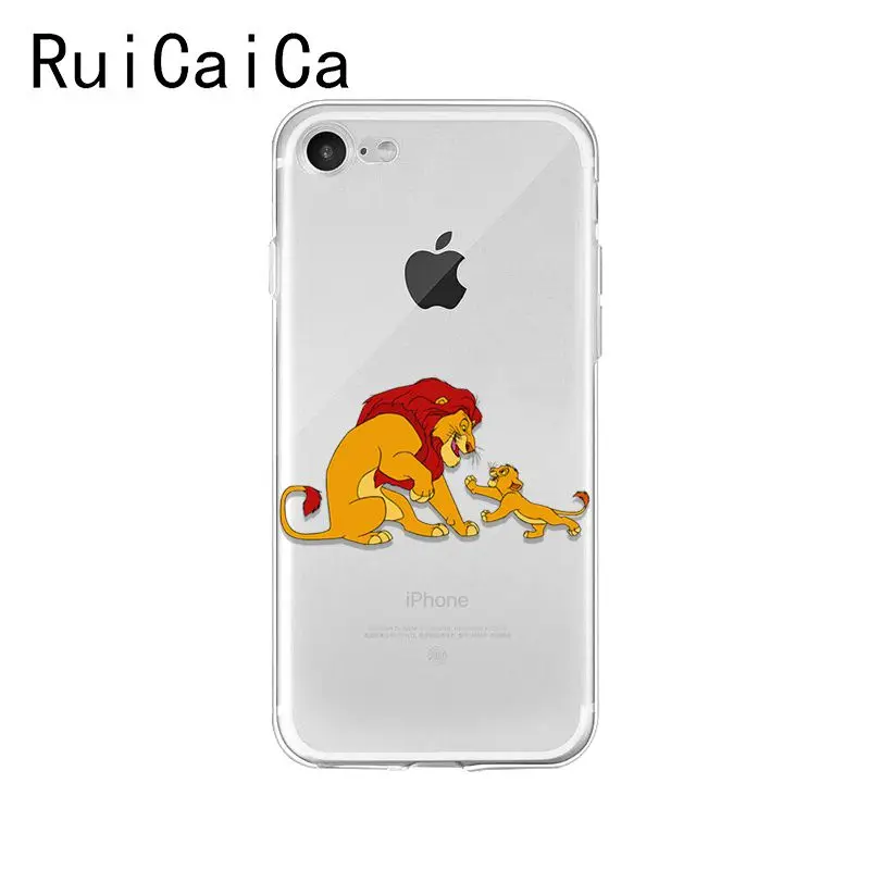 Ruicaica Король Лев Simba мультфильм Мода Новинка чехол для телефона Fundas для iPhone 8 7 6 6S Plus X XS MAX 5 5S SE XR 10 Чехол - Цвет: A10