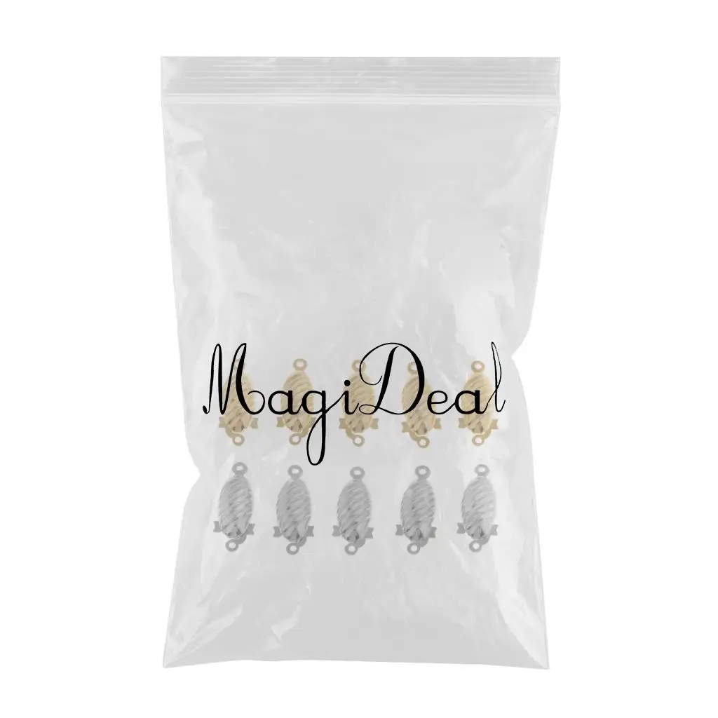 10pcs Metal Bracelet Necklace Jewellery Findings Connectors Box Clasps Buckles DIY Crafts Jewelry