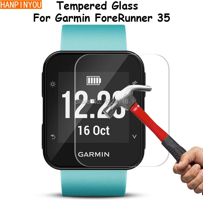 Amorous berømt Ung dame For Garmin Forerunner 35 Fr35 Sport Smartwatch Clear Tempered Glass Screen  Protector Ultra Thin Explosion-proof Protective Film - Screen Protectors -  AliExpress