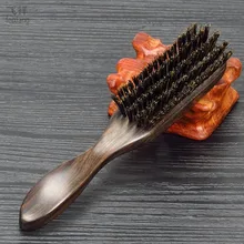 FEIXIANG1PC Wild boar mane comb Ebony hairbrush dandruff massage hair comb Mane comb straight hair brush hair bristles D5