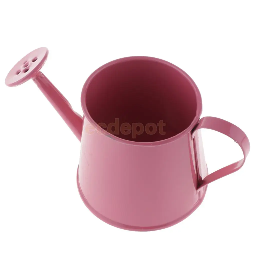 Rustic Vintage Iron Metal Watering Can Flower Bucket Vases Garden Balcony Home Office Decor