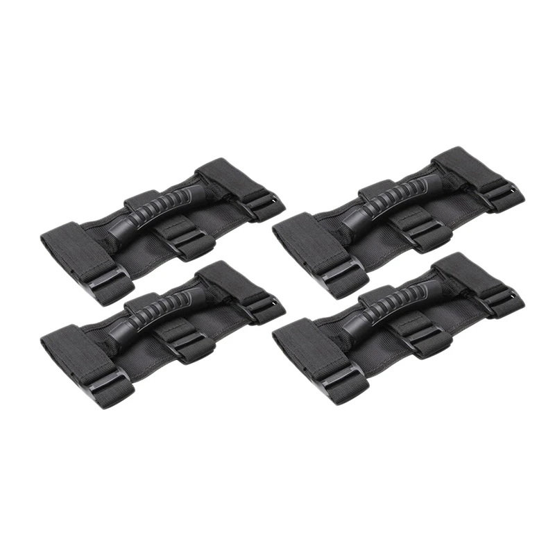

Grab Bar Handle For Select Jeep Wrangler, Utv,Quad Gear(4-Pack) Fits 1 1/2 To 3 Inch Roll Bars, Heavy Duty Grip Handles,Easy-T
