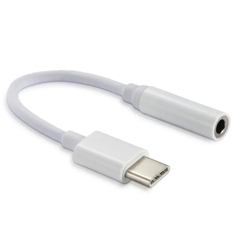 

Type C 3.5 Jack Earphone Cable USB C to 3.5mm AUX Headphone Adapter For Huawei mate 10 P20 pro Xiaomi Mi 6 8 Audio cable Headset