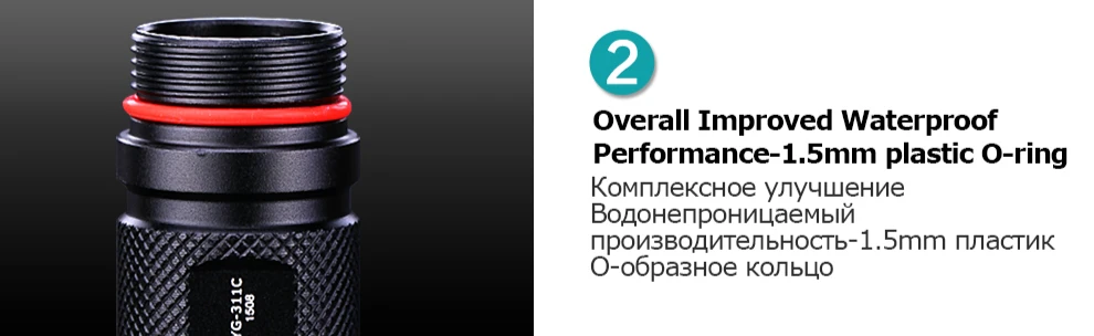 YAGE YG-311C вспышка светильник XP-E 500-1500LM самообороны Велоспорт CREE светодиодный вспышка светильник фонарь светильник для 18650 перезаряжаемая батарея лампа