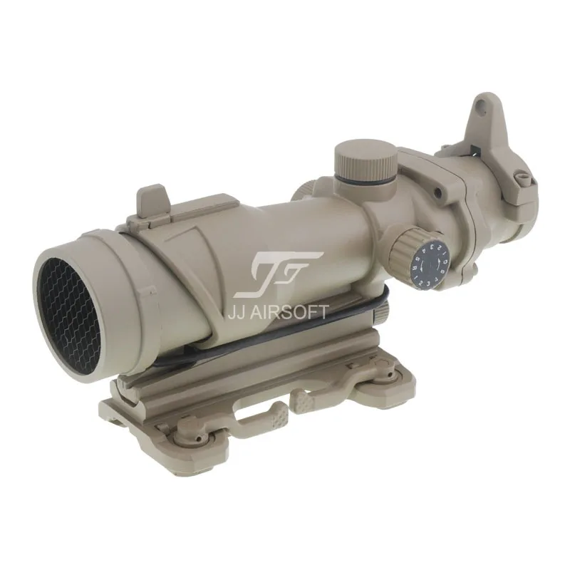 

JJ Airsoft ACOG Style 4x32 Scope Red/Green Reticle w QD Mount & Killflash / Kill Flash (Tan) Full Illumination FREE SHIPPING
