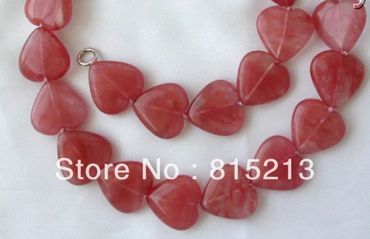 

ddh00267 stunning big 20mm baroque heart pink crude crystal necklace 28% Discount