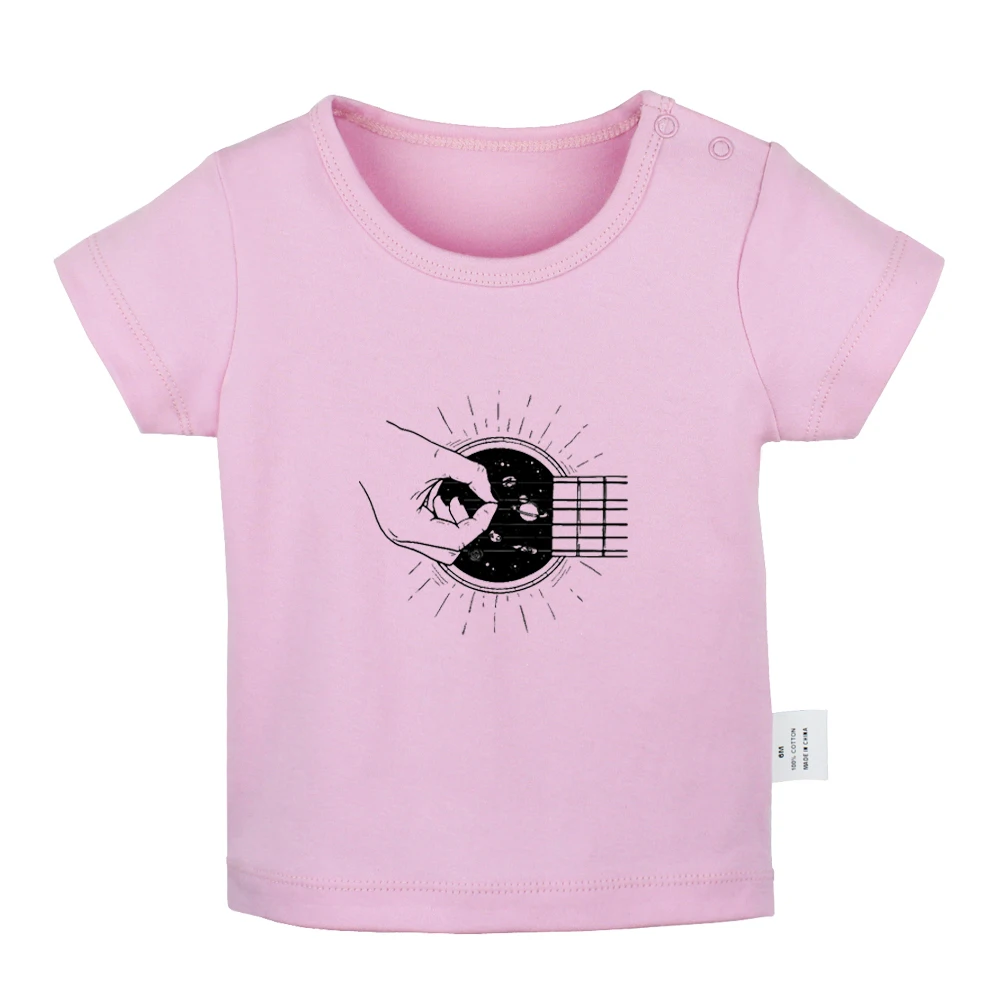 Детские футболки для новорожденных с надписью Universe guitar Wedding & Love You always make me smile