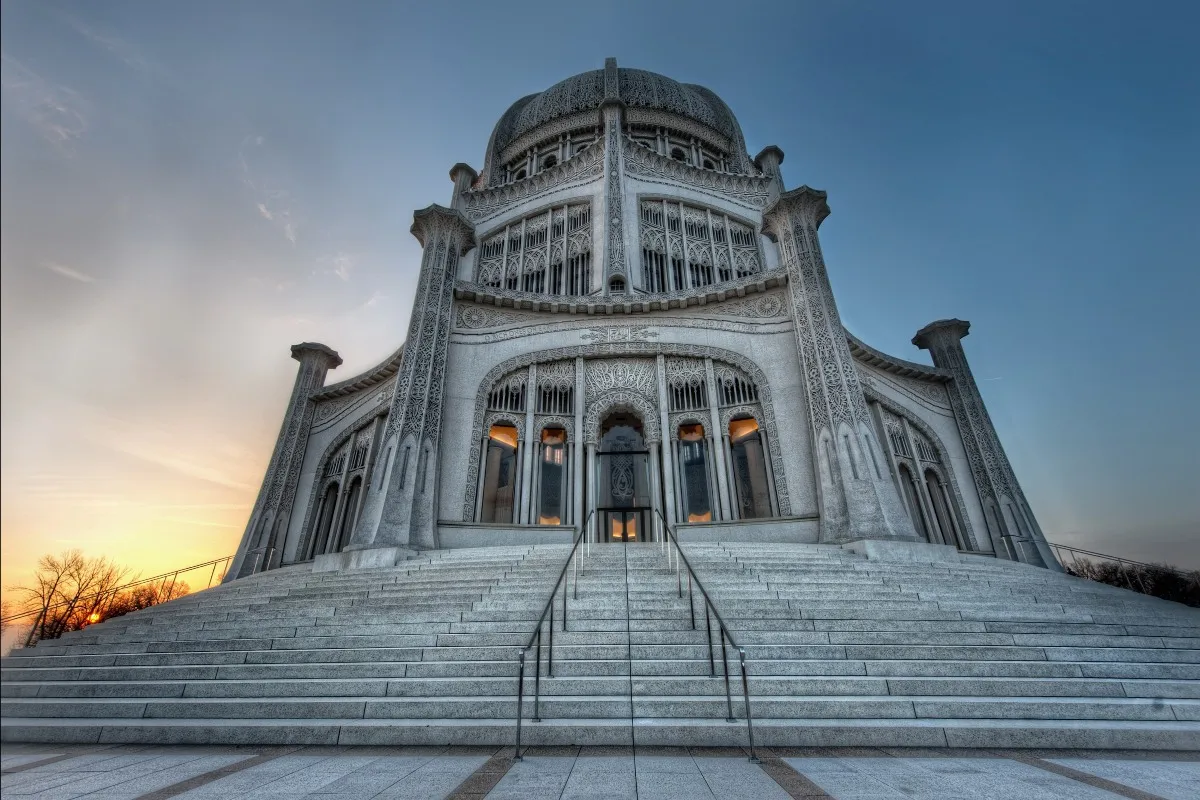 

Bahai temple Chicago 021PFJ canvas fabric poster custom print for wall decor room decor home decoration (frame available)