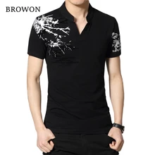 Лето Мужская футболка с буквенным принтом и Флокированным принтом, футболки с воротником и коротким рукавом, прямые свободные топы и футболки размера плюс, M-5XL