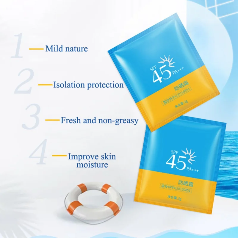 SPF45+ увлажняющий солнцезащитный крем для лица и тела, отбеливающий солнцезащитный крем, антивозрастной контроль масла, освежающий, не жирный уход за кожей